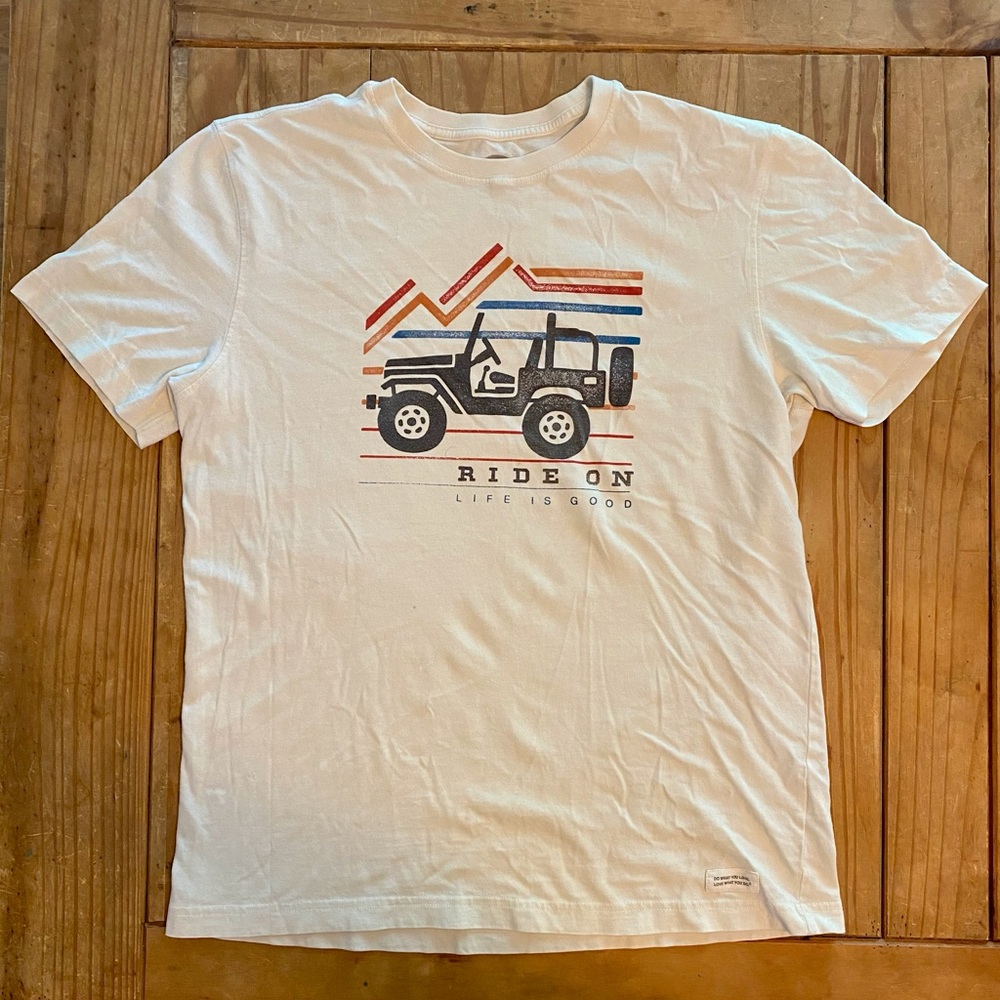 Life Is Good Jeep Tee